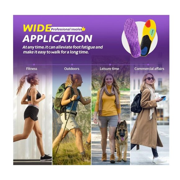 TANSTC Rogers Poron Sport Insole, Pain Relief Shock Absorption Sport Inserts (Pu - Picture 5 of 6